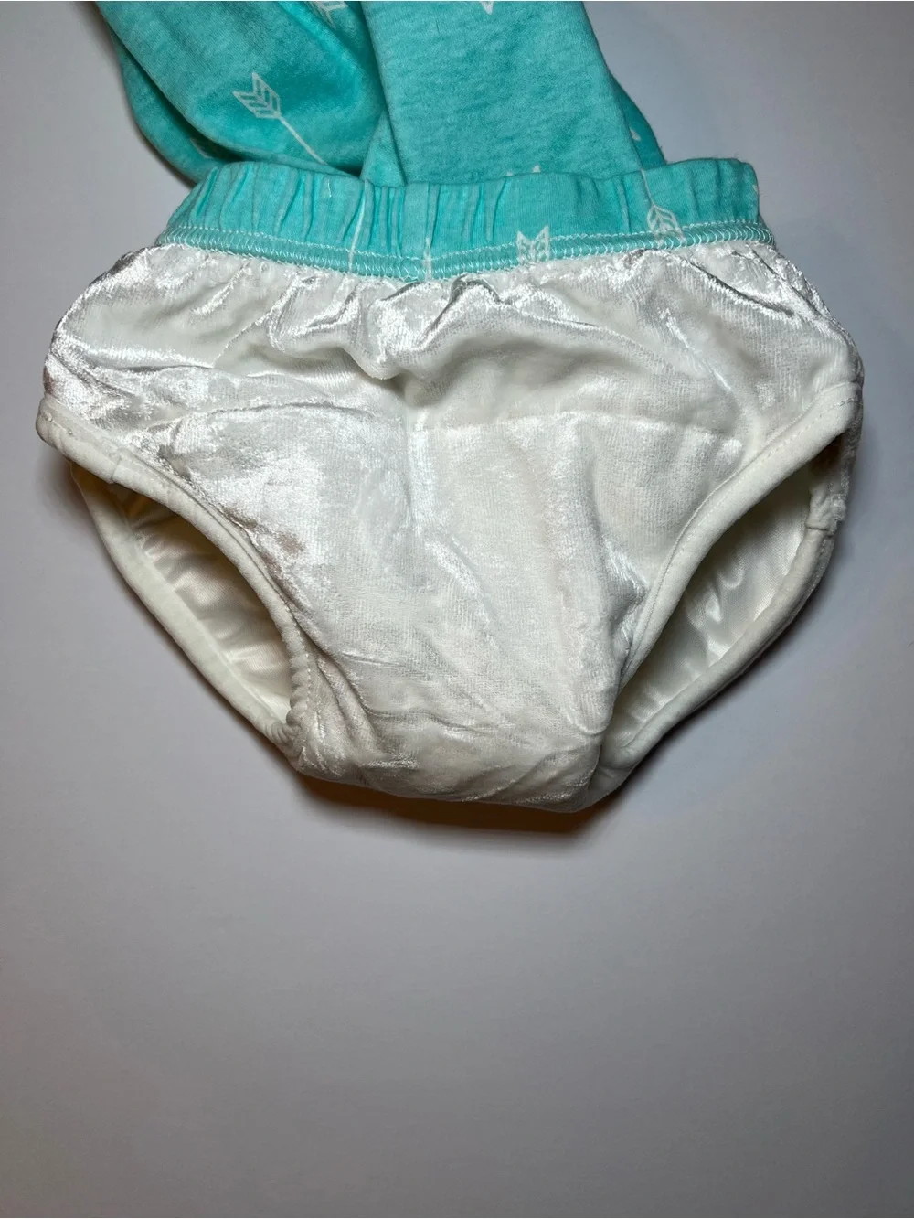 Peejamas size 3T Toddler Arrow Print - Aqua unisex pajama bottoms